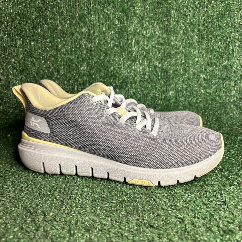 Kuru Flex Via Orthopedic Arch Support Athletic Running Shoes Grey Womens 7 Wide